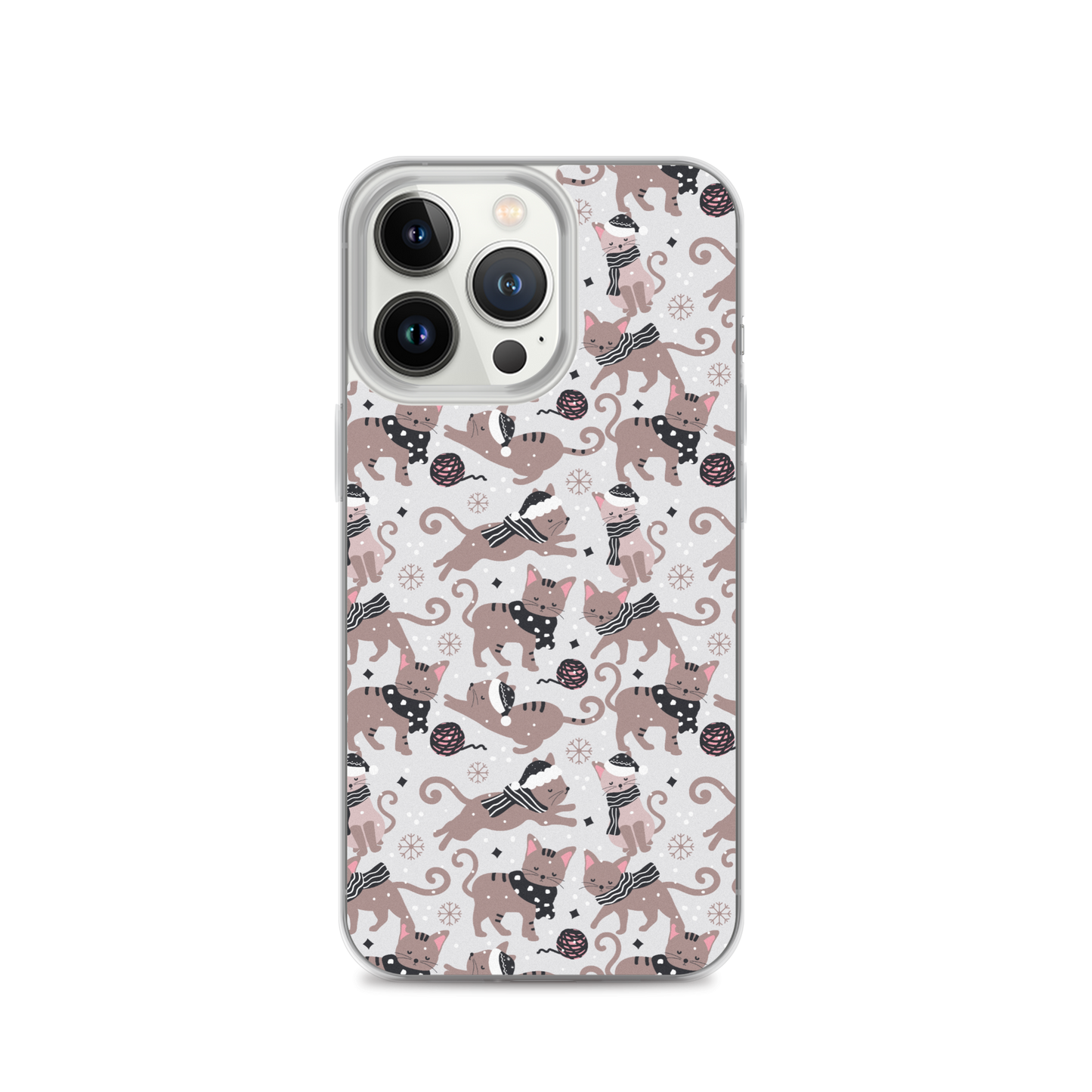 Winter Christmas Cat | Seamless Patterns | iPhone Case - #1