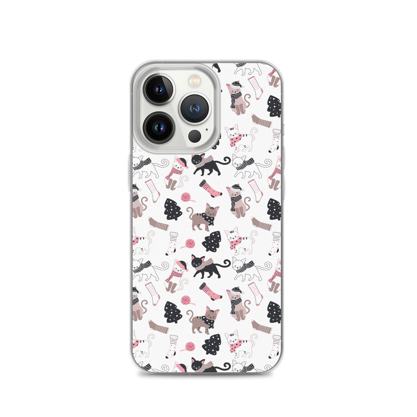 Winter Christmas Cat | Seamless Patterns | iPhone Case - #3