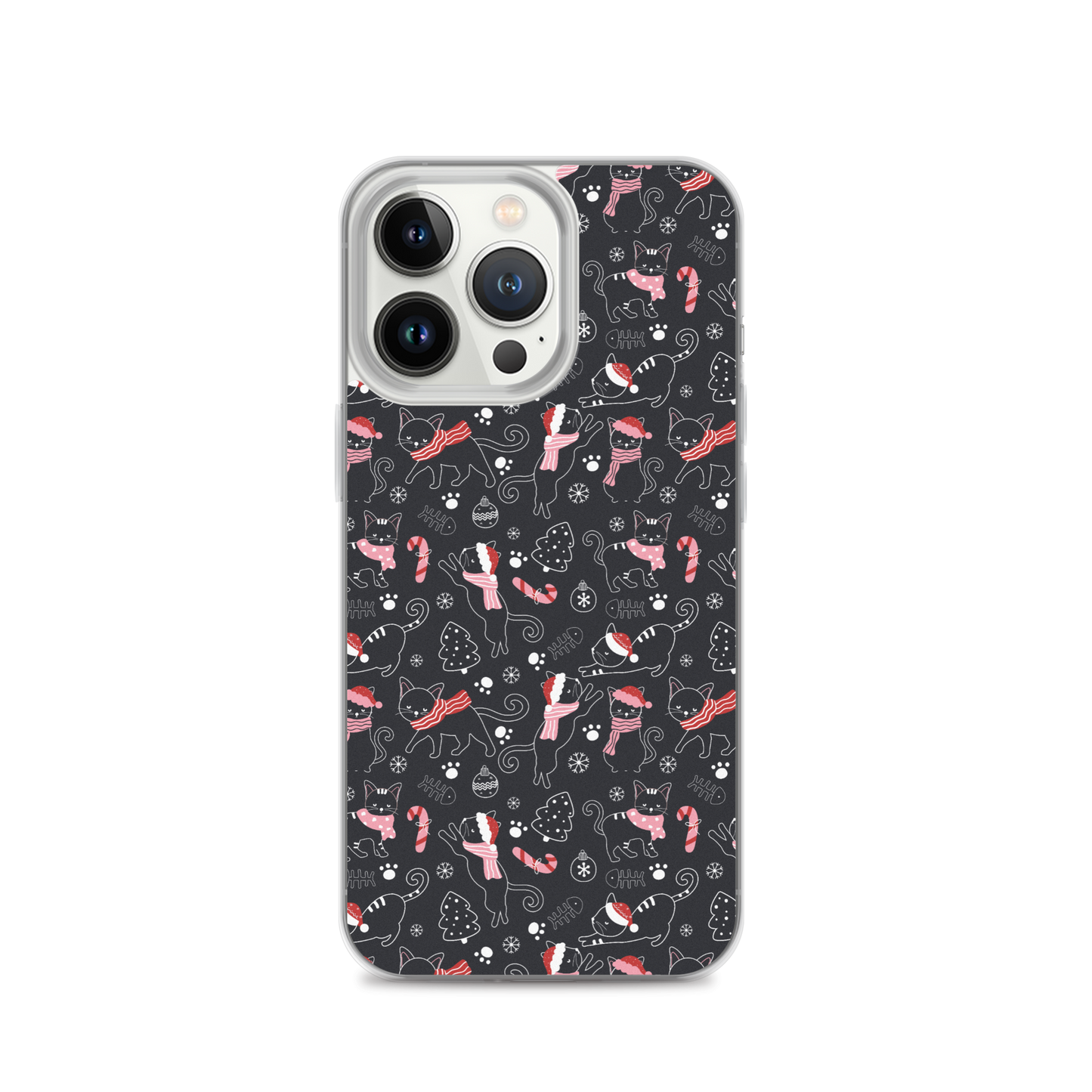 Winter Christmas Cat | Seamless Patterns | iPhone Case - #4