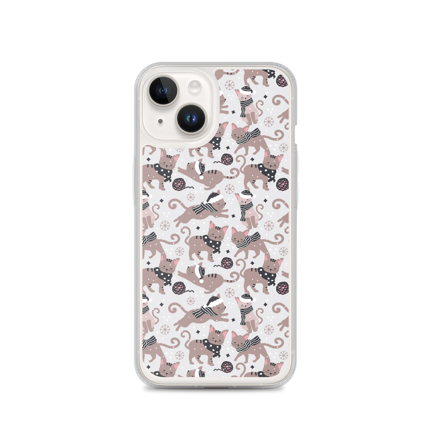 Winter Christmas Cat | Seamless Patterns | iPhone Case - #1