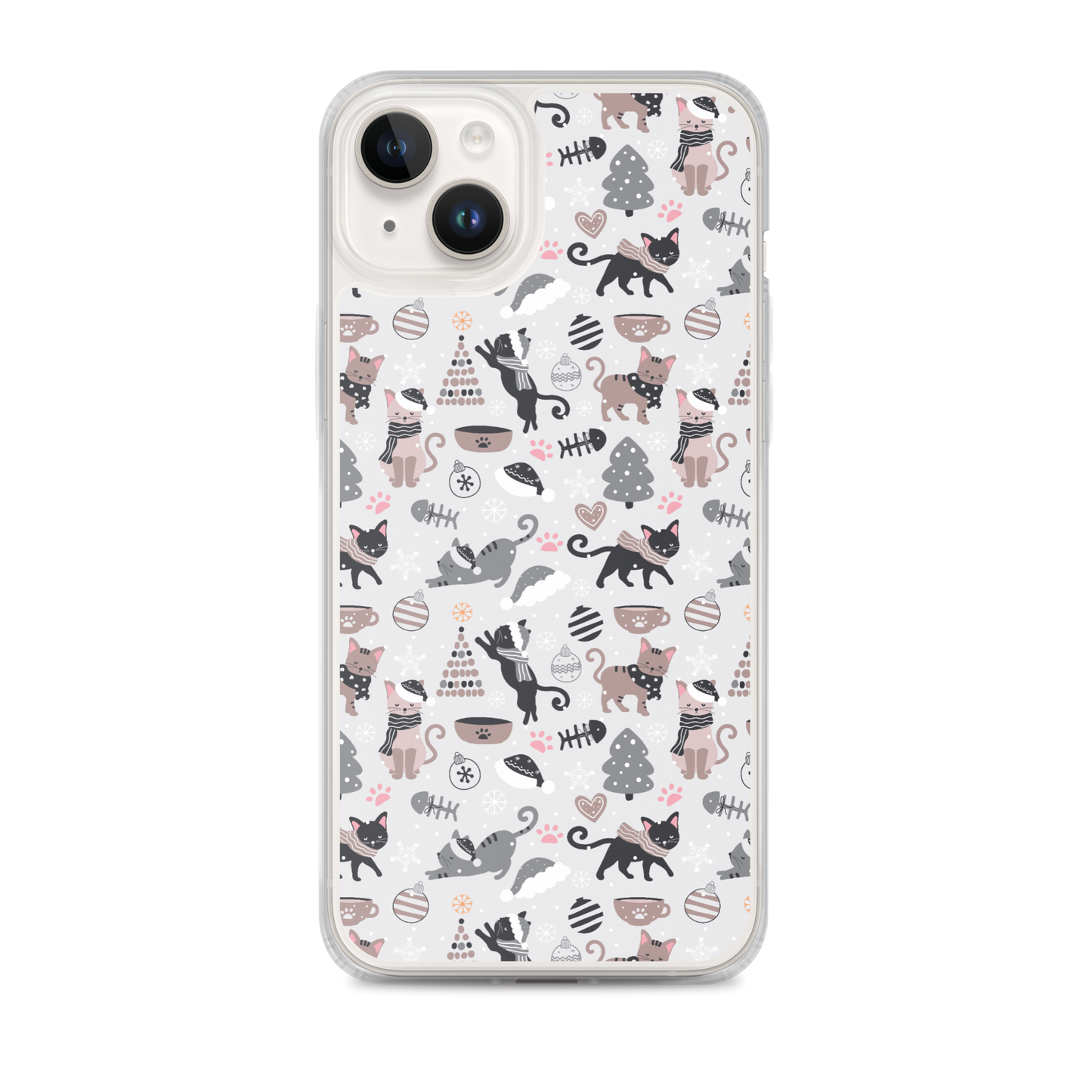 Winter Christmas Cat | Seamless Patterns | iPhone Case - #6