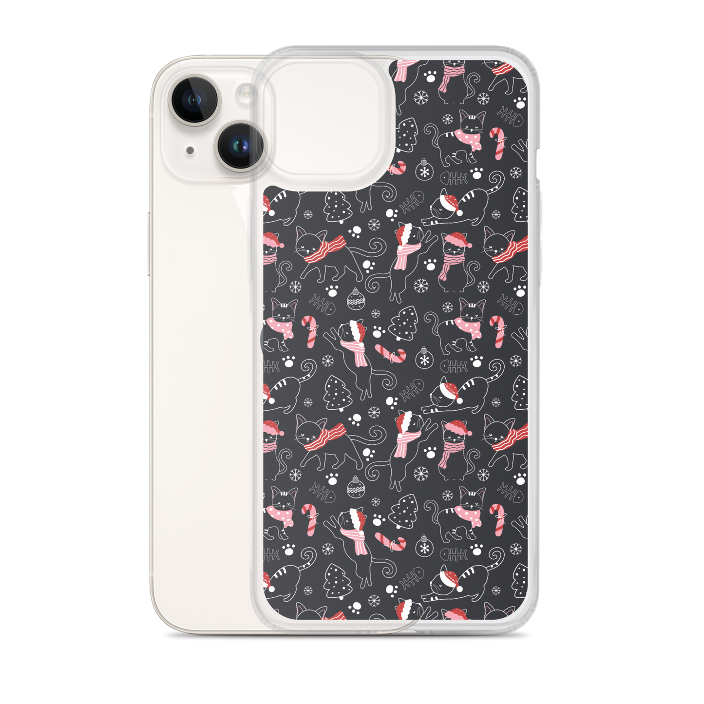 Winter Christmas Cat | Seamless Patterns | iPhone Case - #4