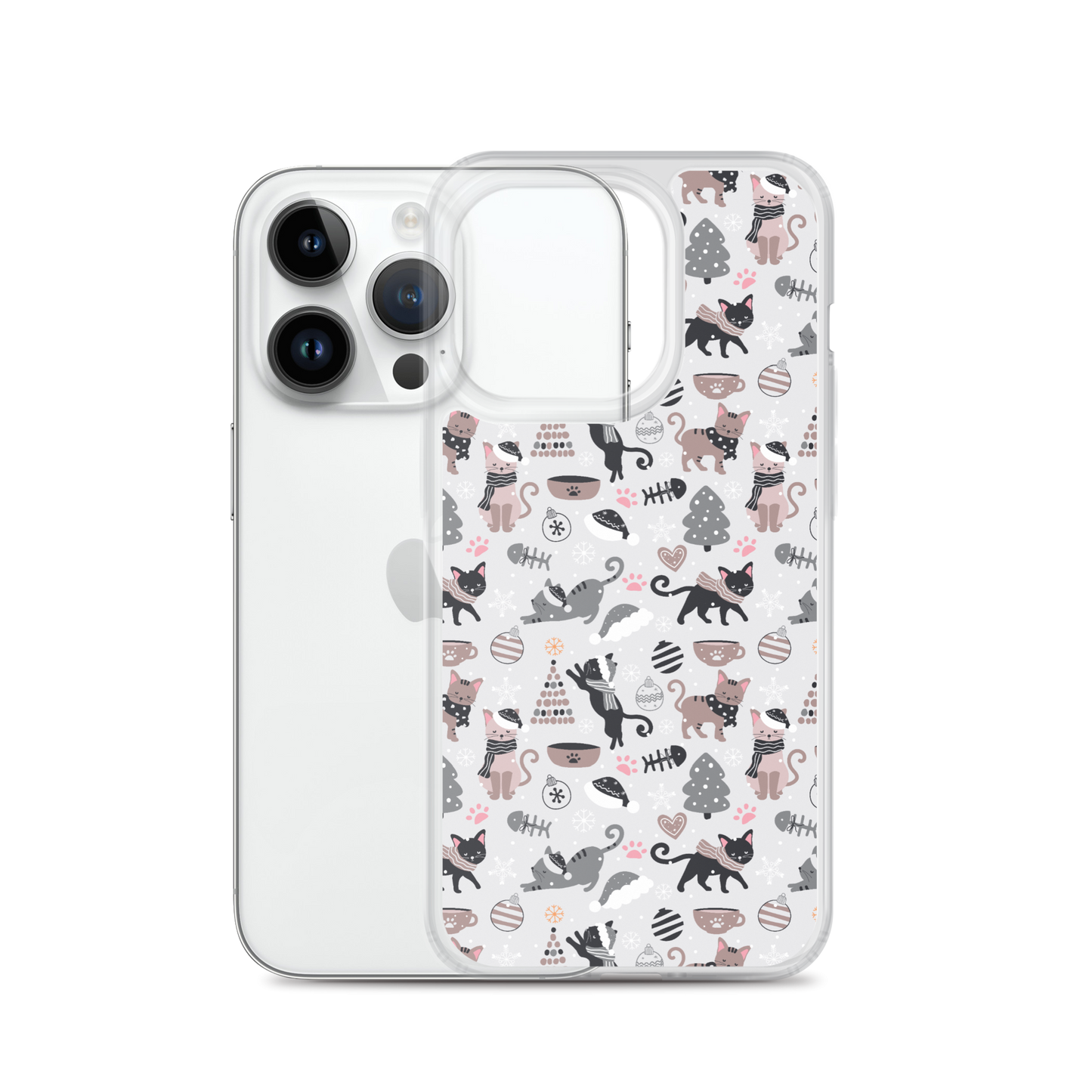 Winter Christmas Cat | Seamless Patterns | iPhone Case - #6