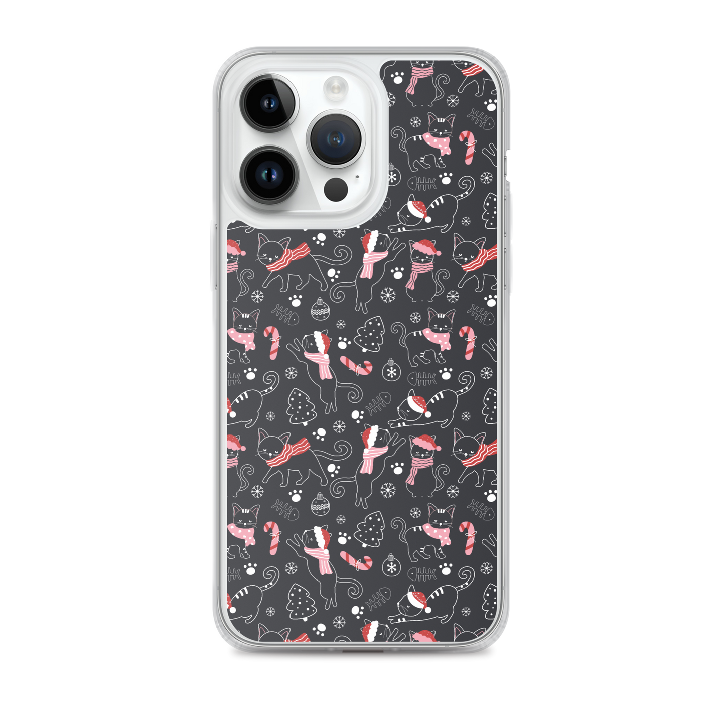 Winter Christmas Cat | Seamless Patterns | iPhone Case - #4