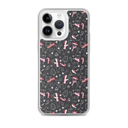 Winter Christmas Cat | Seamless Patterns | iPhone Case - #4