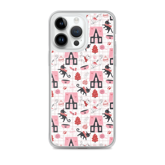 Winter Christmas Cat | Seamless Patterns | iPhone Case - #5