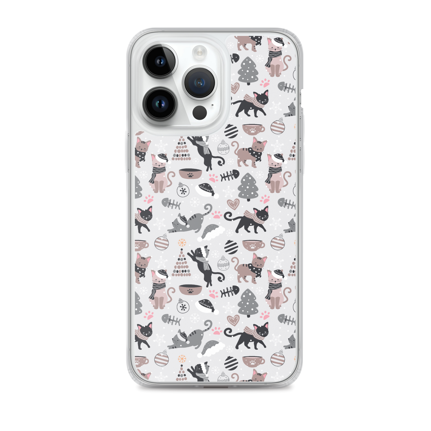 Winter Christmas Cat | Seamless Patterns | iPhone Case - #6