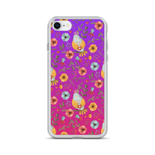 Pink & Purple | Boho Birds Pattern | Bohemian Style | iPhone Case - #5