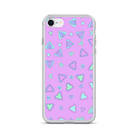 Rainbow Of Hearts | Batch 01 | Seamless Patterns | iPhone Case - #5