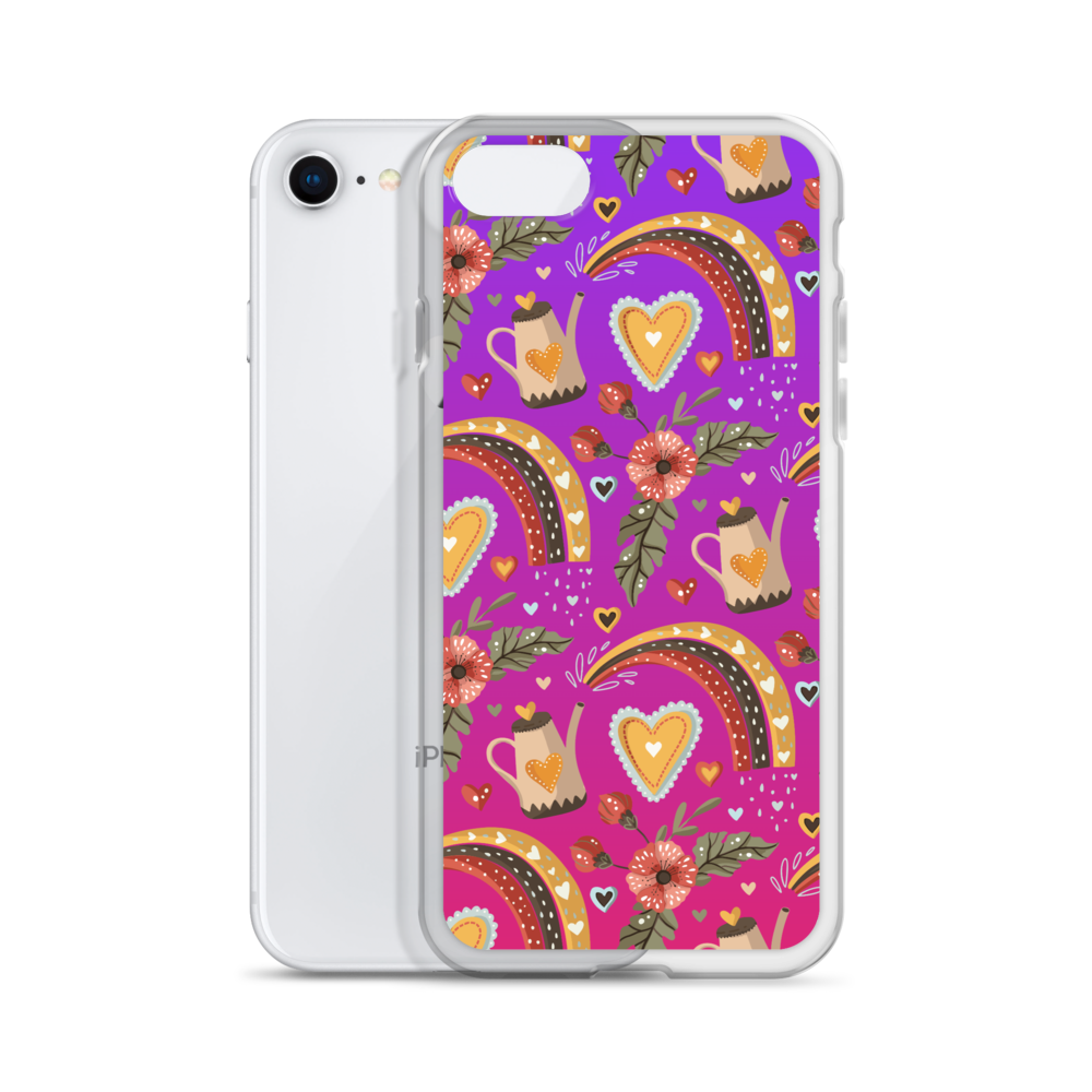 Pink & Purple | Boho Birds Pattern | Bohemian Style | iPhone Case - #6