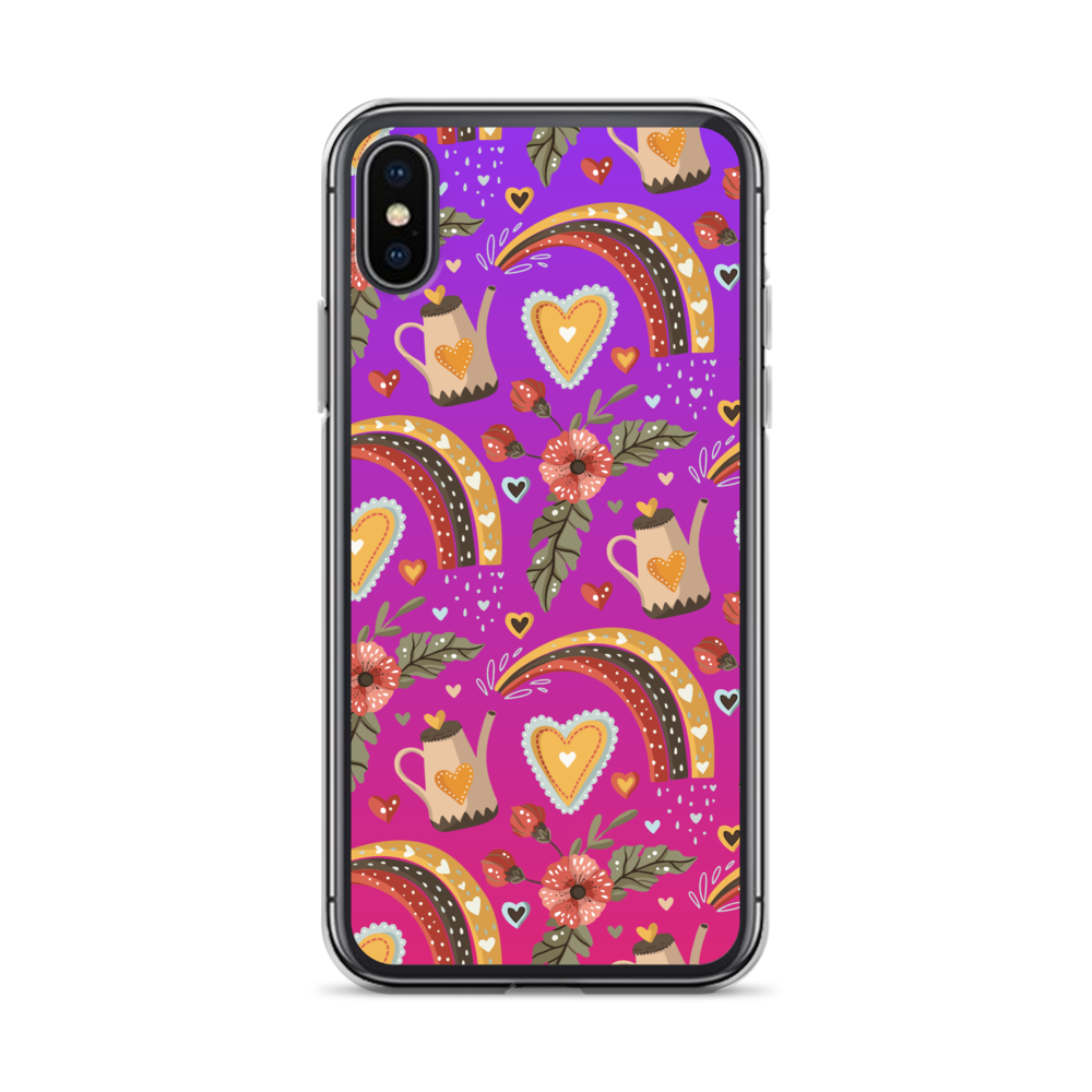 Pink & Purple | Boho Birds Pattern | Bohemian Style | iPhone Case - #6