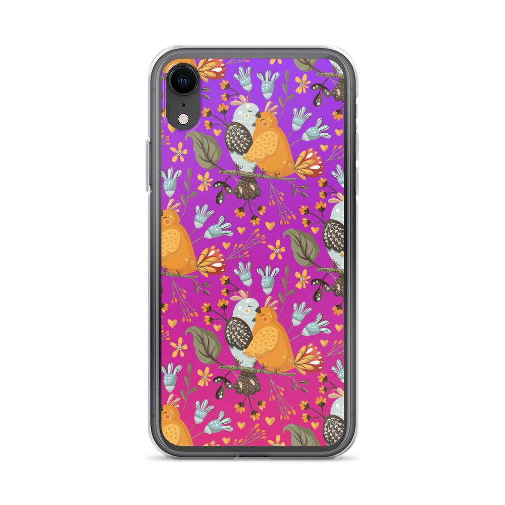 Pink & Purple | Boho Birds Pattern | Bohemian Style | iPhone Case - #4