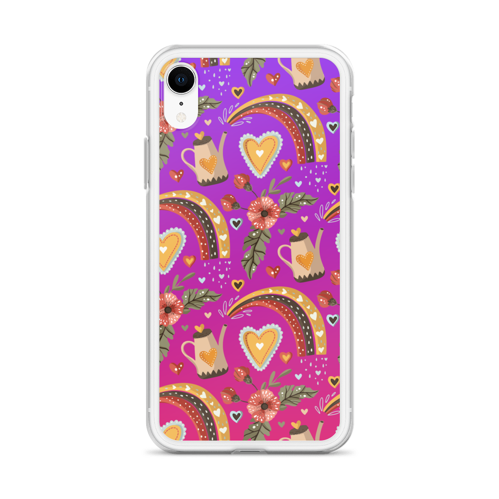 Pink & Purple | Boho Birds Pattern | Bohemian Style | iPhone Case - #6