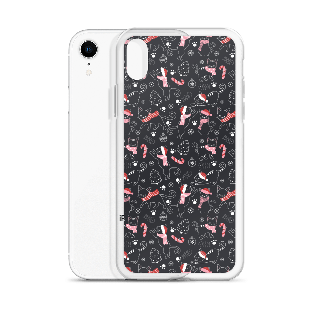 Winter Christmas Cat | Seamless Patterns | iPhone Case - #4