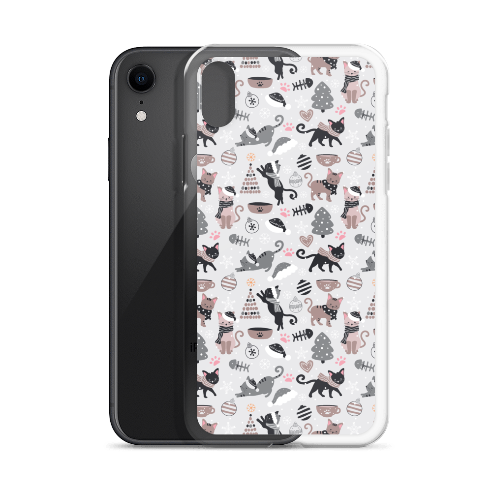 Winter Christmas Cat | Seamless Patterns | iPhone Case - #6