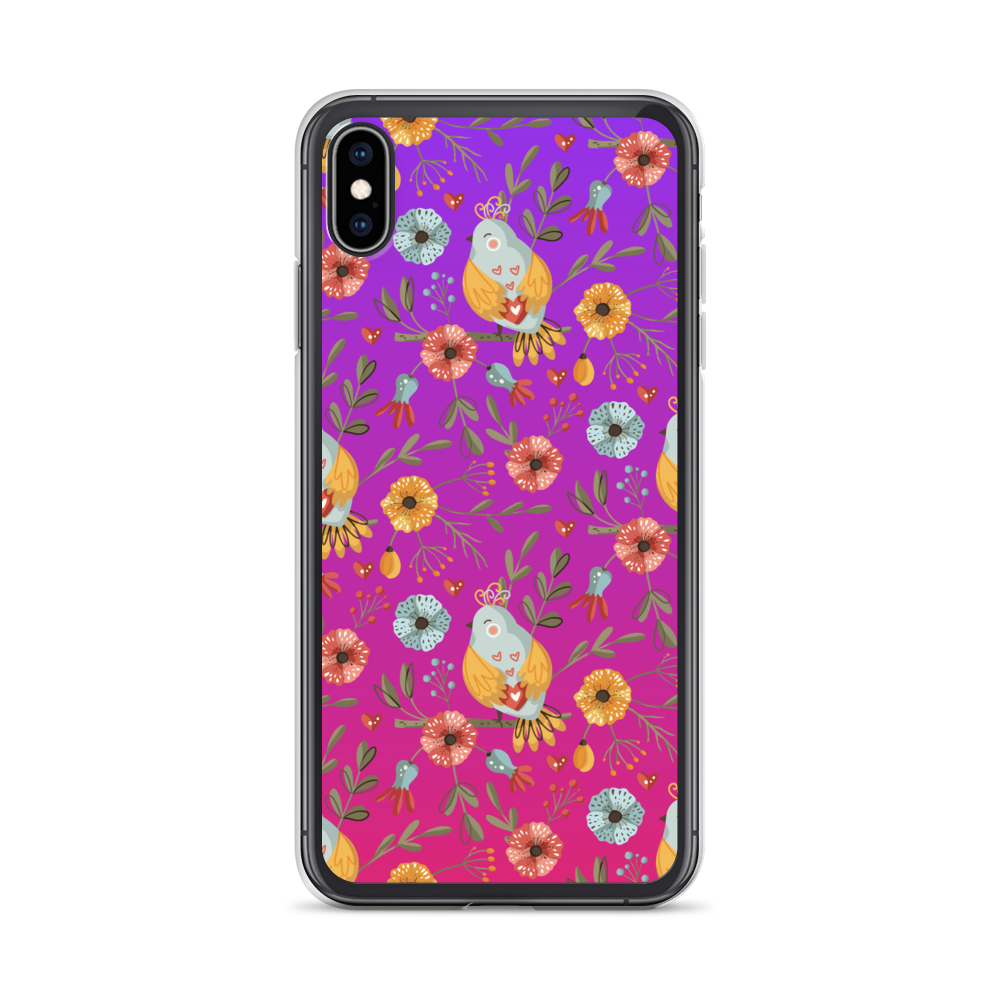 Pink & Purple | Boho Birds Pattern | Bohemian Style | iPhone Case - #5