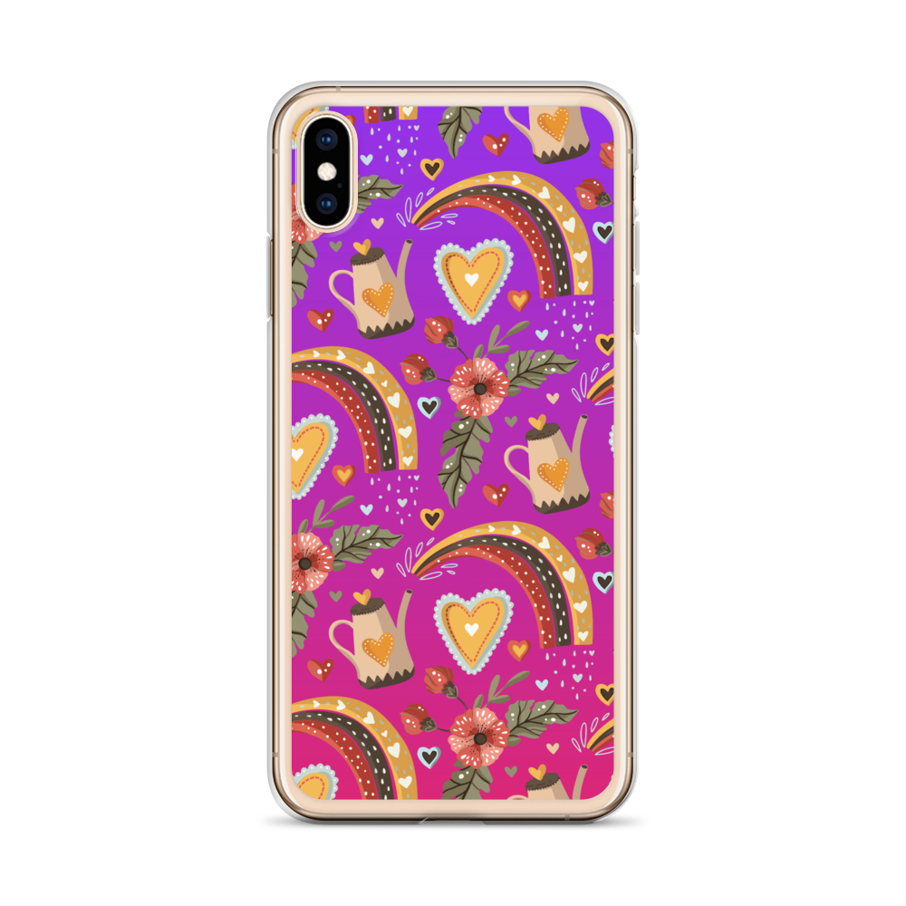 Pink & Purple | Boho Birds Pattern | Bohemian Style | iPhone Case - #6