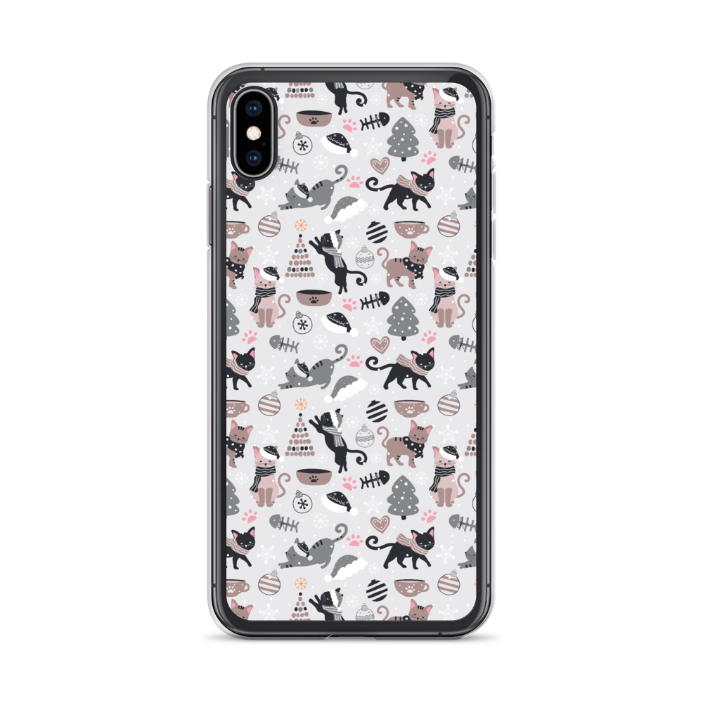 Winter Christmas Cat | Seamless Patterns | iPhone Case - #6