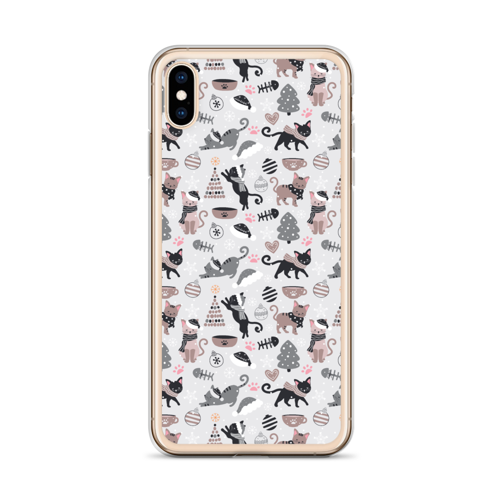 Winter Christmas Cat | Seamless Patterns | iPhone Case - #6