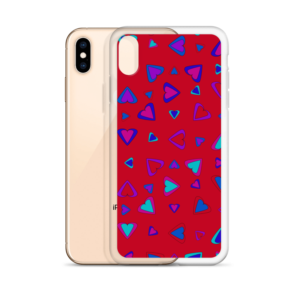 Rainbow Of Hearts | Batch 01 | Seamless Patterns | iPhone Case - #1