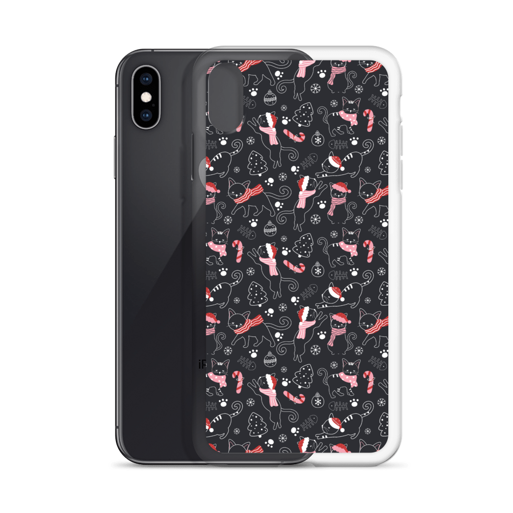 Winter Christmas Cat | Seamless Patterns | iPhone Case - #4