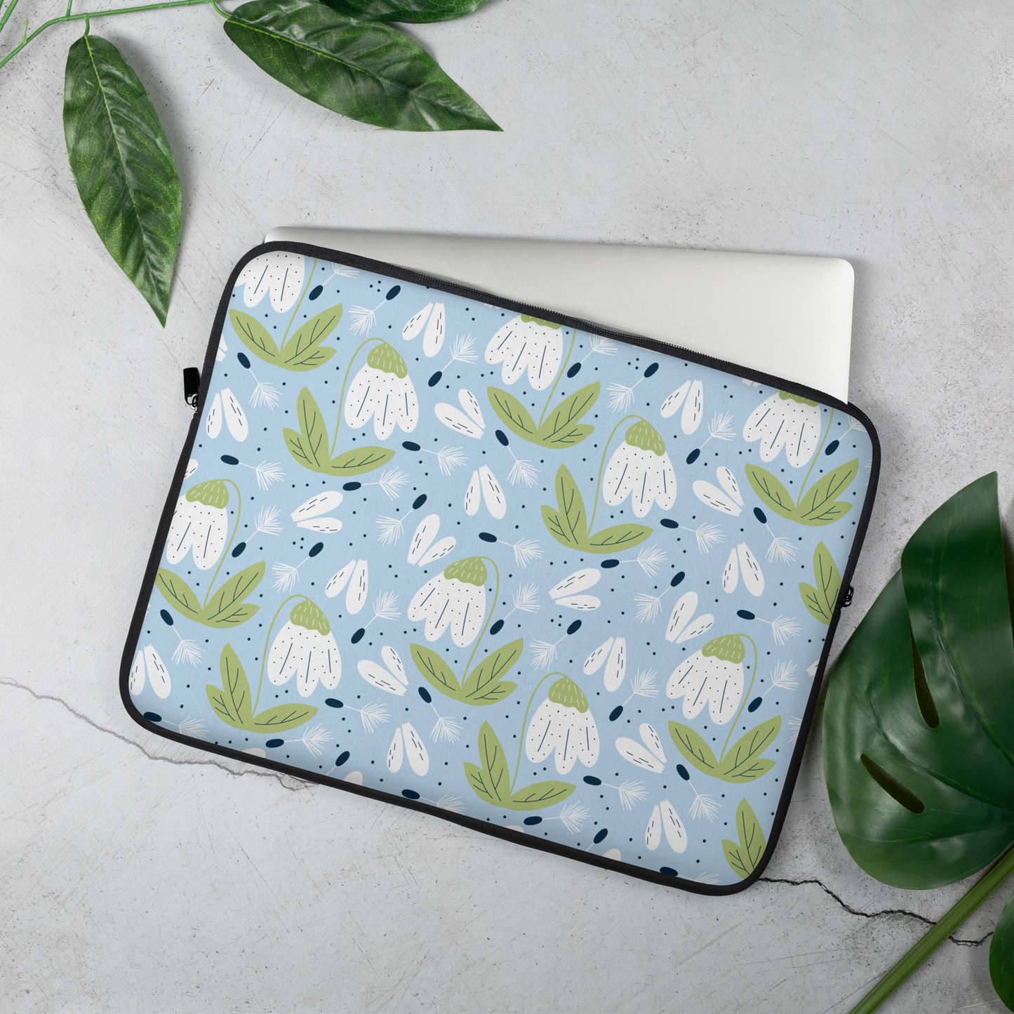 Scandinavian Spring Floral | Seamless Patterns | Laptop Sleeve - #3