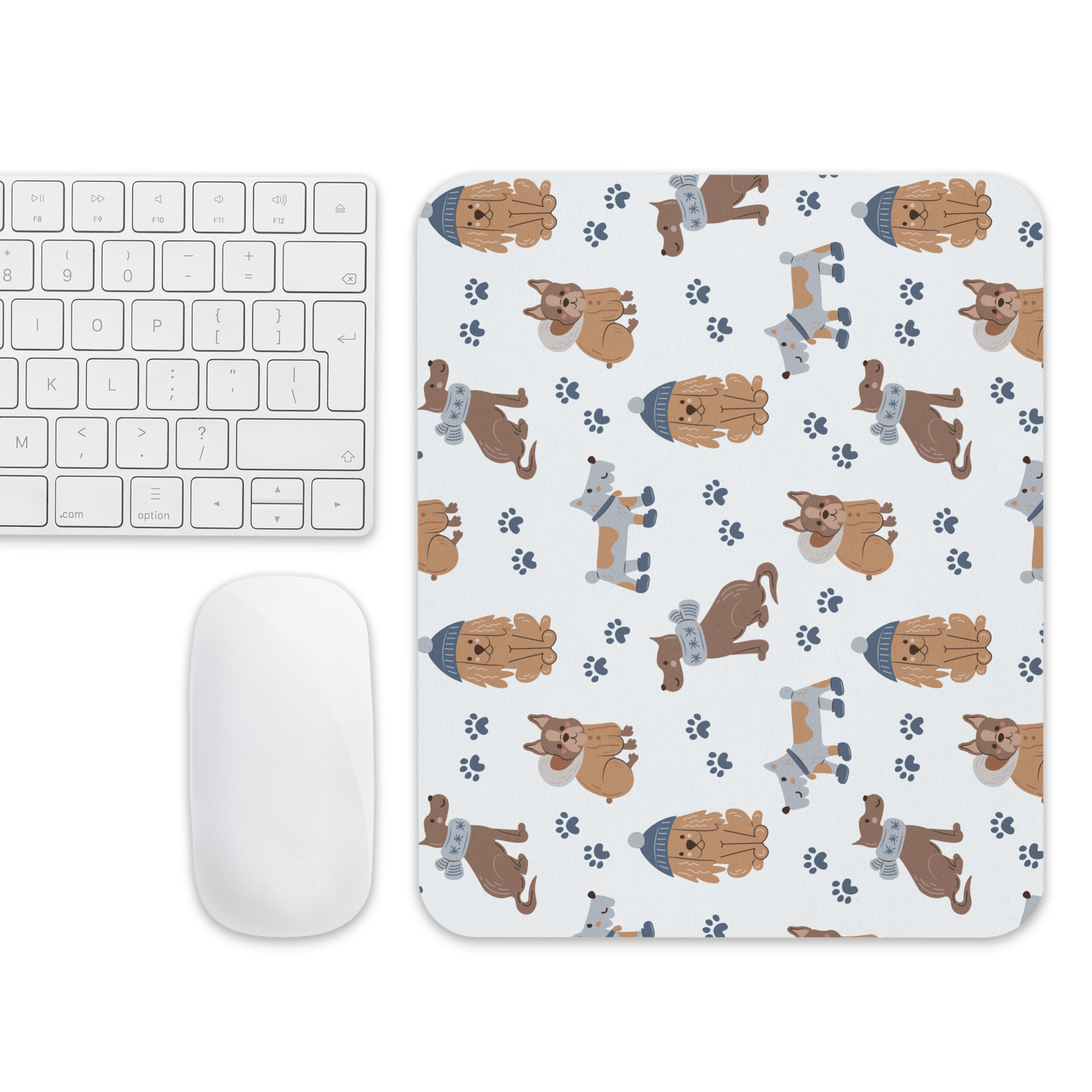 Cozy Dogs | Seamless Patterns | Mouse Pad - #7