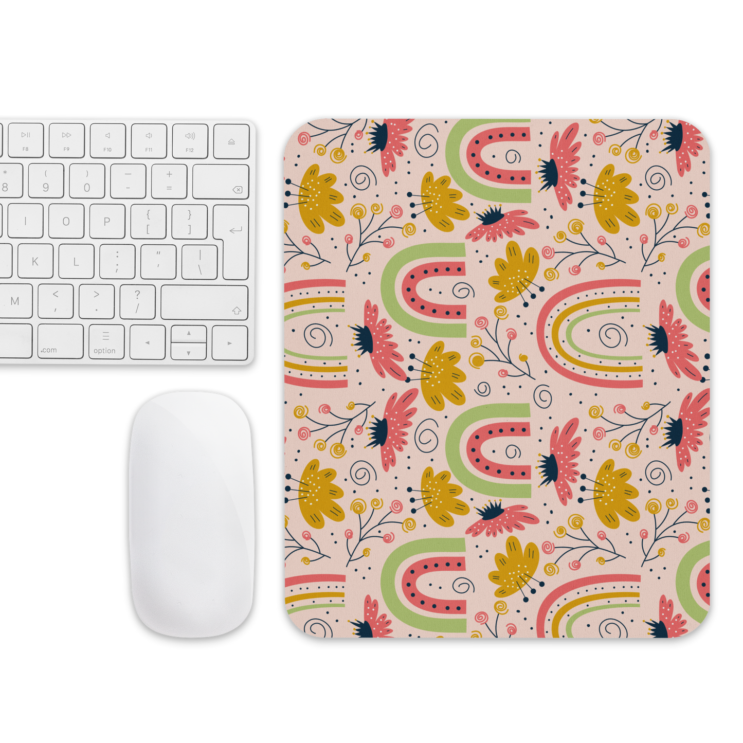 Scandinavian Spring Floral | Seamless Patterns | Mouse Pad - #7