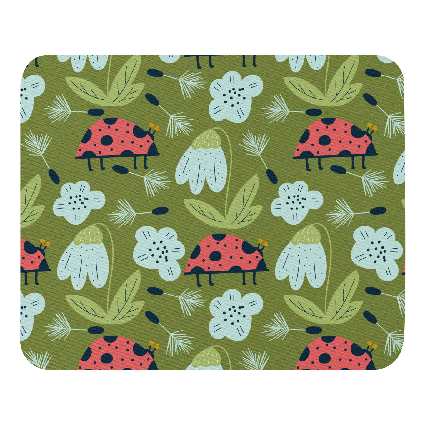 Scandinavian Spring Floral | Seamless Patterns | Mouse Pad - #5