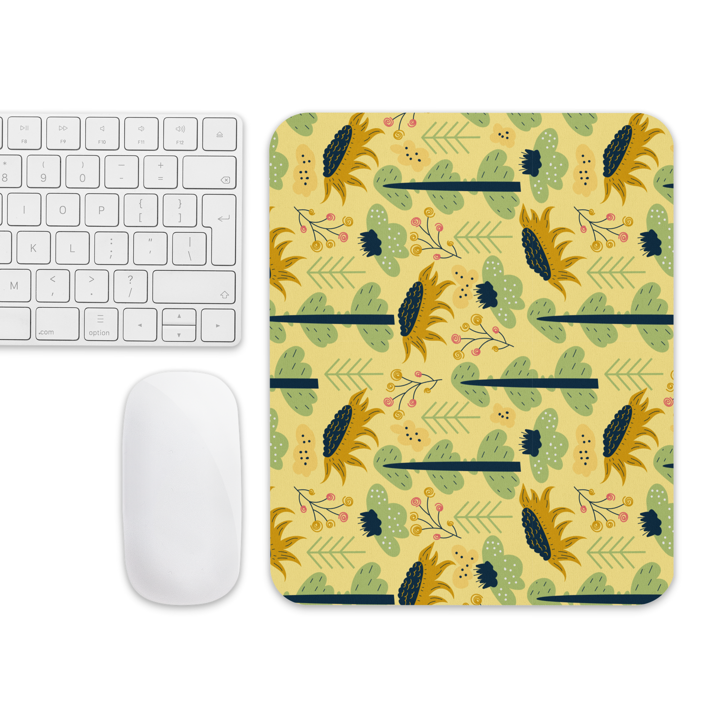 Scandinavian Spring Floral | Seamless Patterns | Mouse Pad - #1