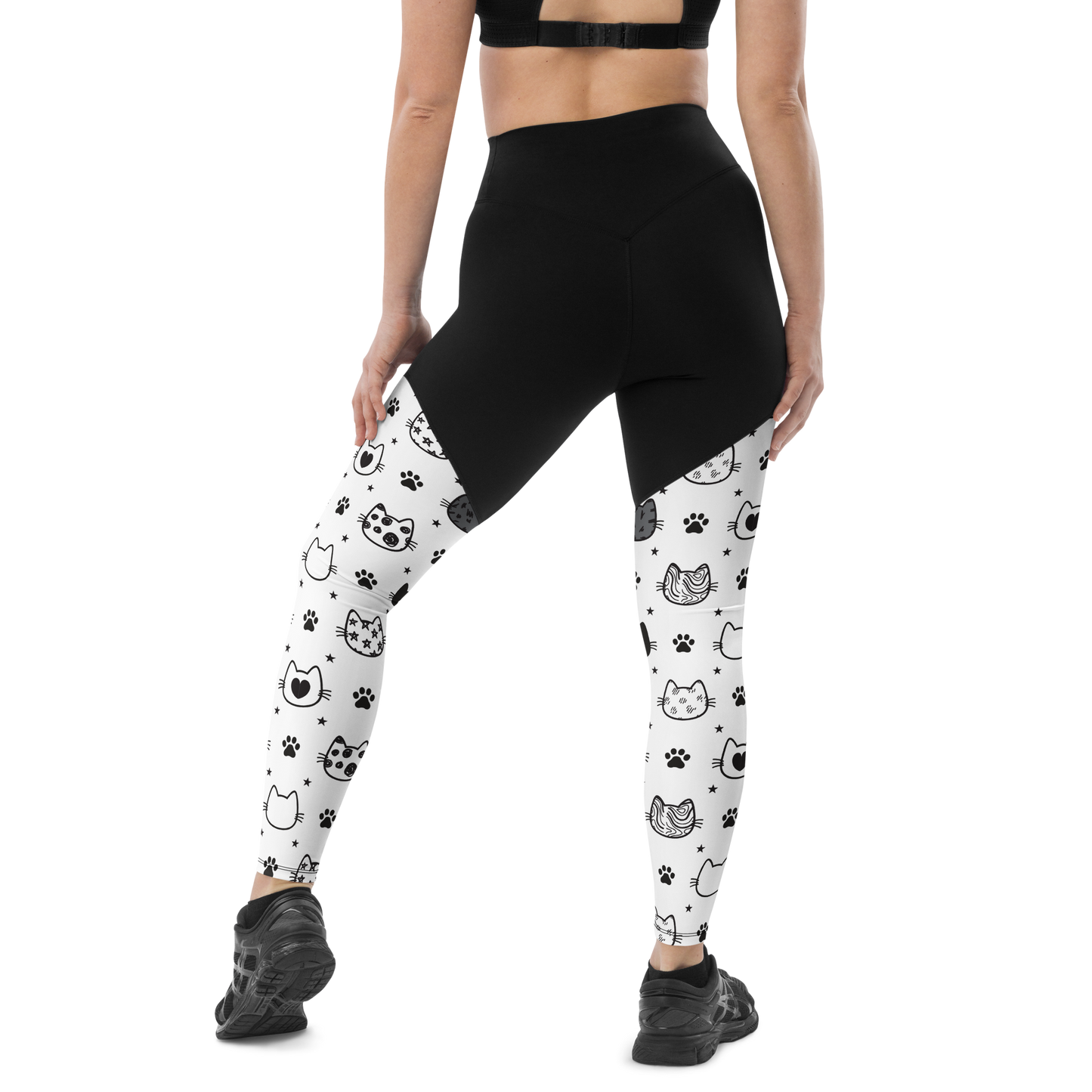 Cat Seamless Pattern Batch 01 | Seamless Patterns | Sports Leggings - #4