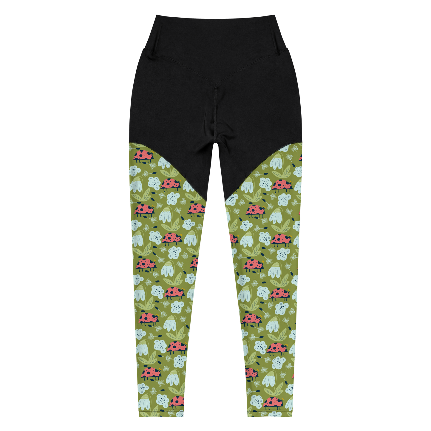 Scandinavian Spring Floral | Seamless Patterns | Sports Leggings - #5