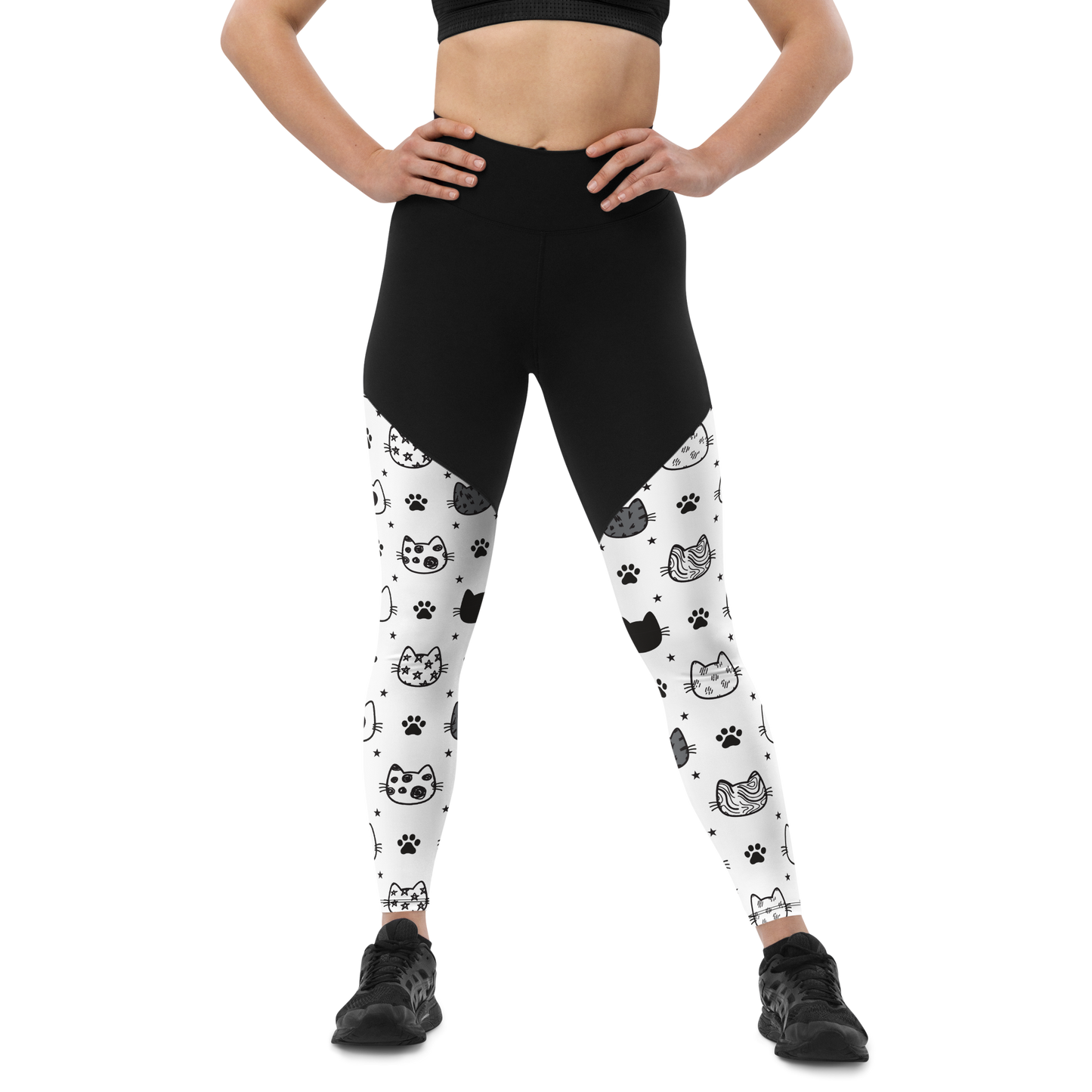 Cat Seamless Pattern Batch 01 | Seamless Patterns | Sports Leggings - #4