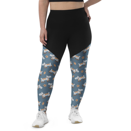 Cozy Dogs | Seamless Patterns | Sports Leggings - #2