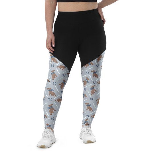 Cozy Dogs | Seamless Patterns | Sports Leggings - #4