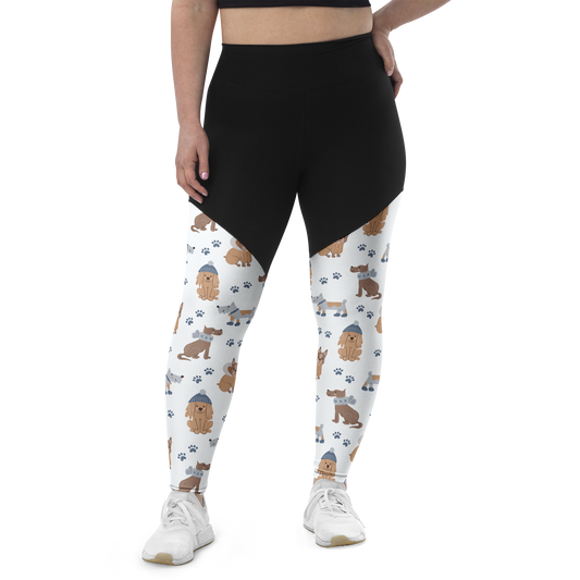 Cozy Dogs | Seamless Patterns | Sports Leggings - #7