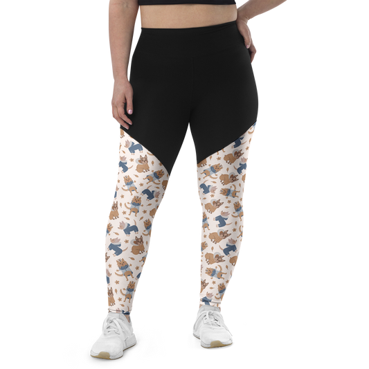 Cozy Dogs | Seamless Patterns | Sports Leggings - #8