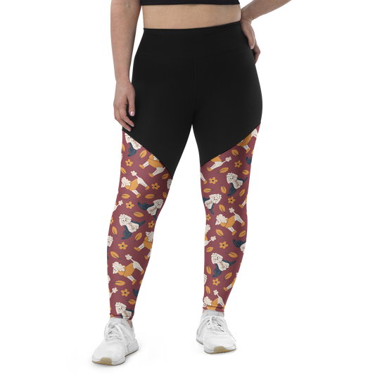 Cozy Dogs | Seamless Patterns | Sports Leggings - #9