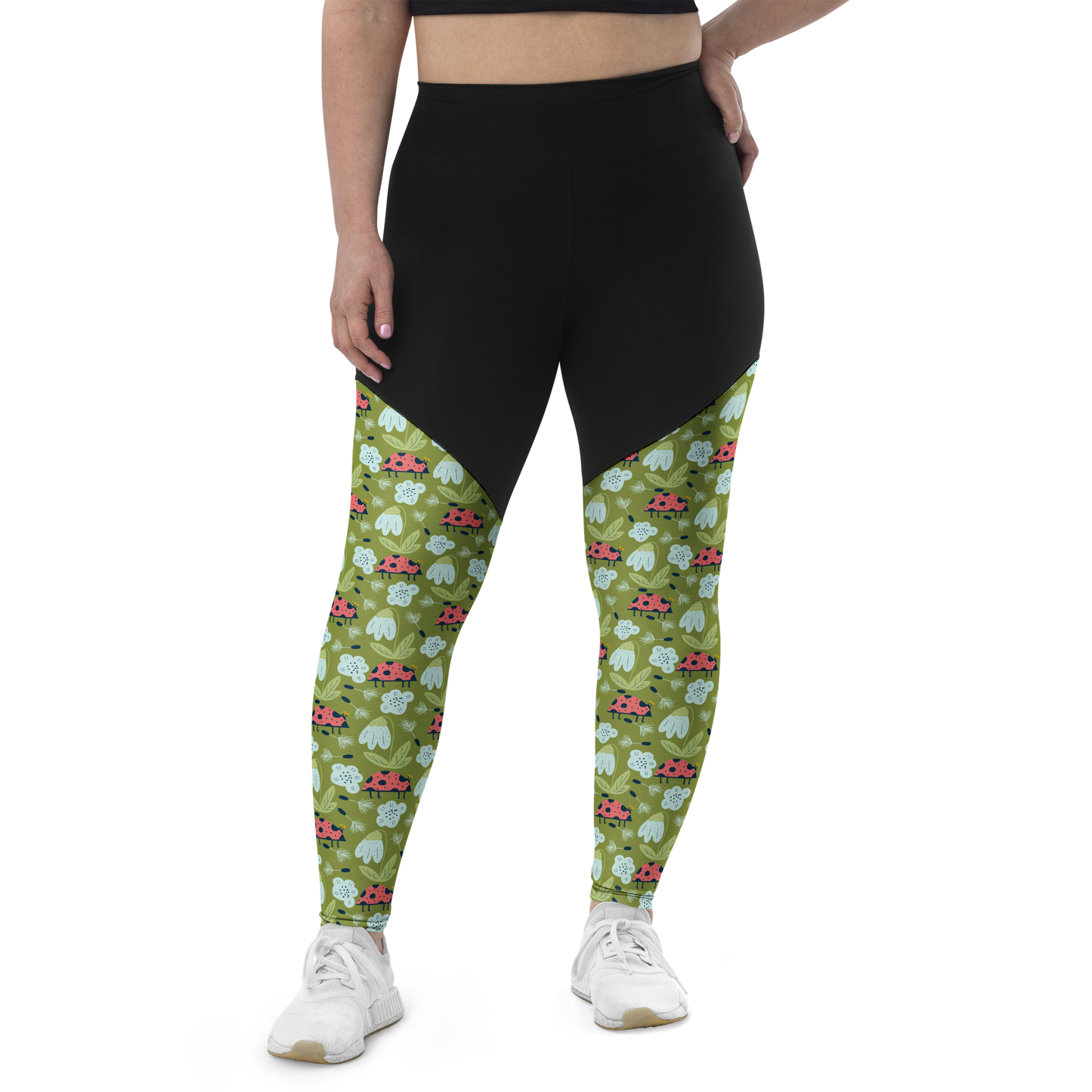 Scandinavian Spring Floral | Seamless Patterns | Sports Leggings - #5