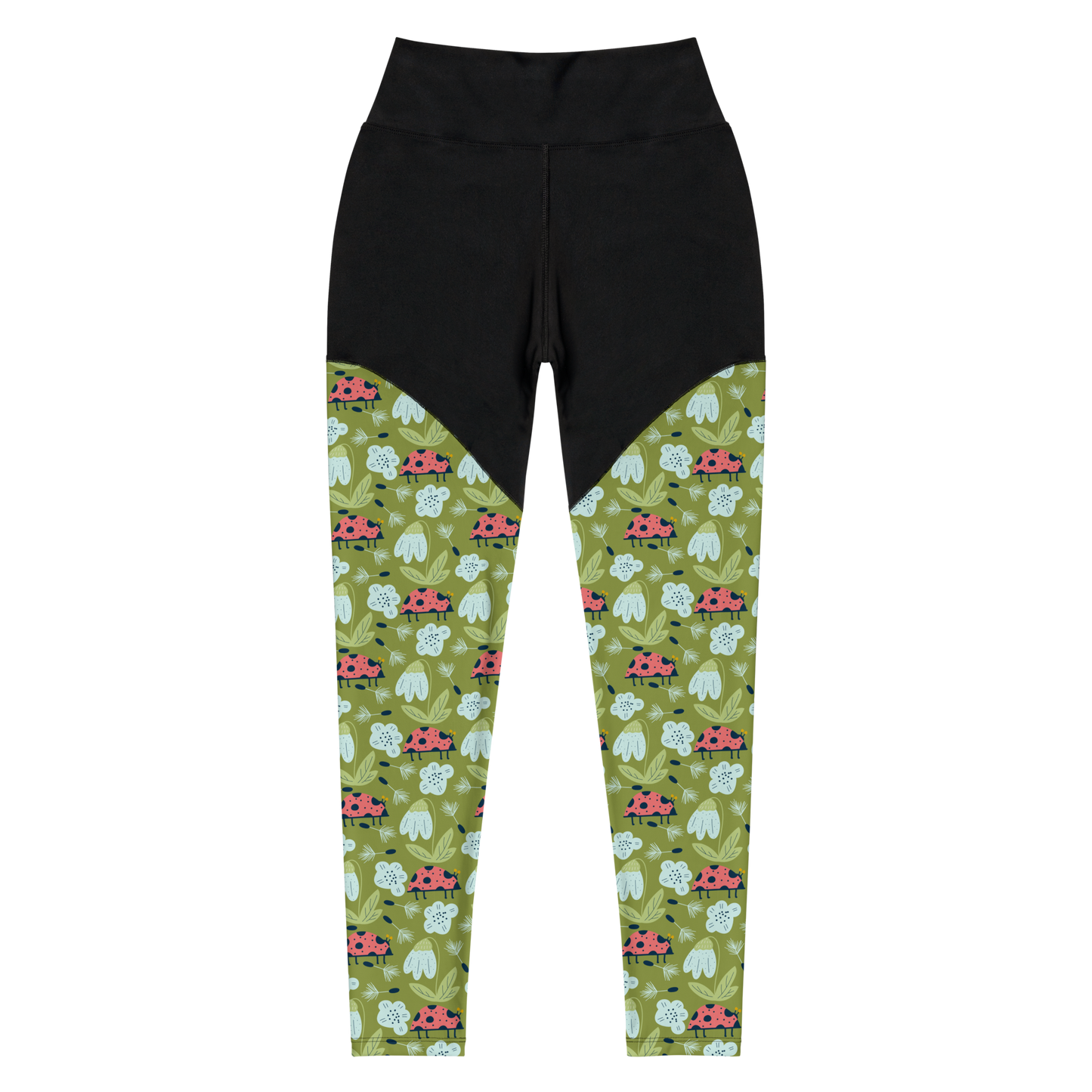 Scandinavian Spring Floral | Seamless Patterns | Sports Leggings - #5