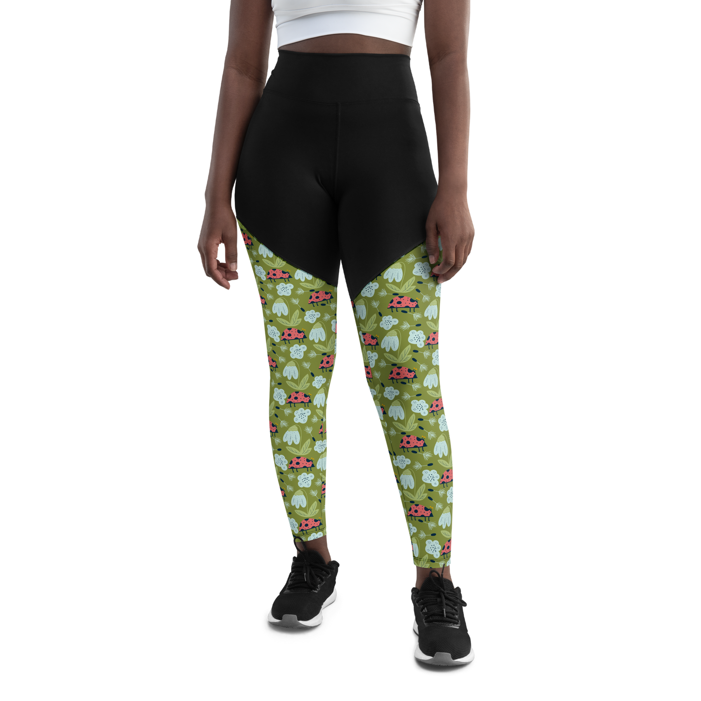 Scandinavian Spring Floral | Seamless Patterns | Sports Leggings - #5