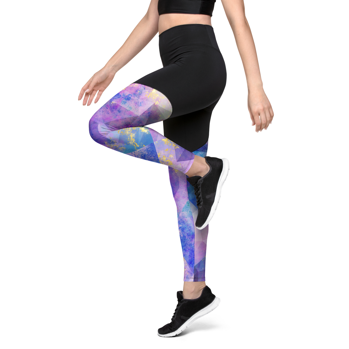 Fire Opal | Textures & Patterns | Sports Leggings - #1