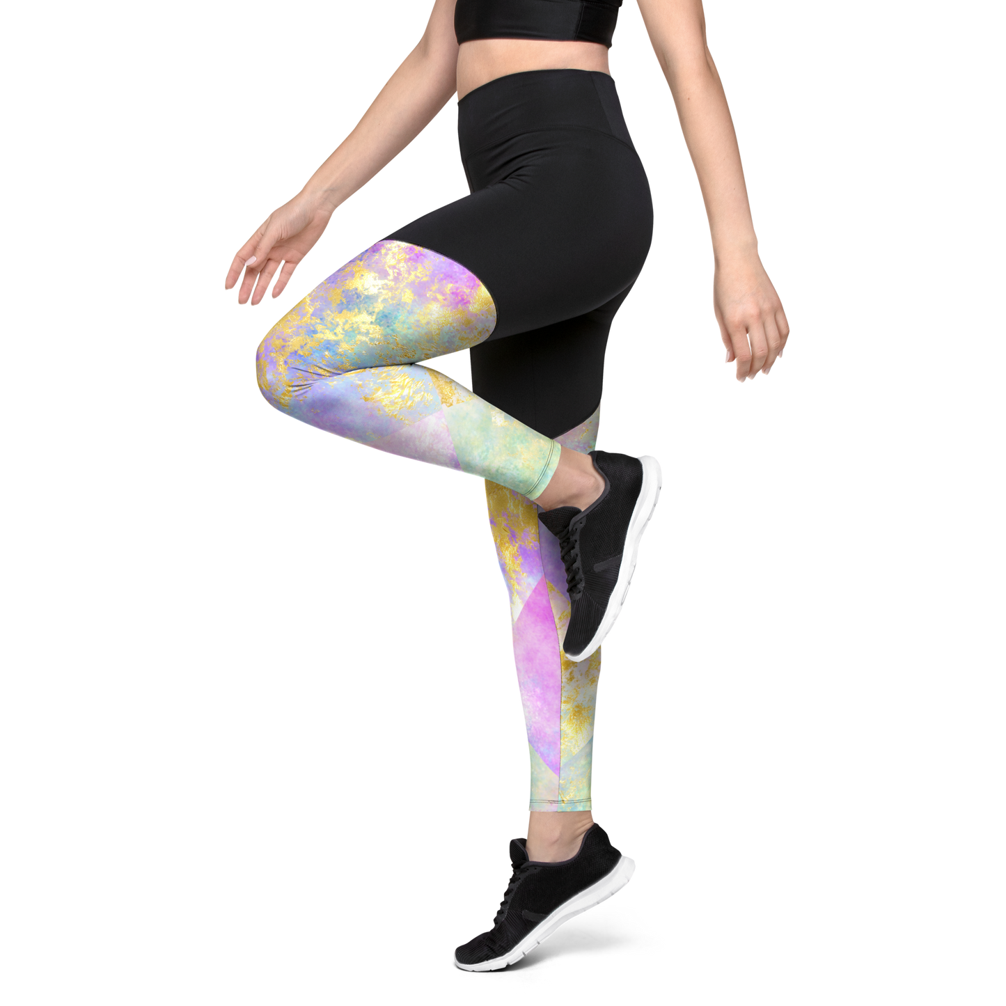 Fire Opal | Textures & Patterns | Sports Leggings - #12