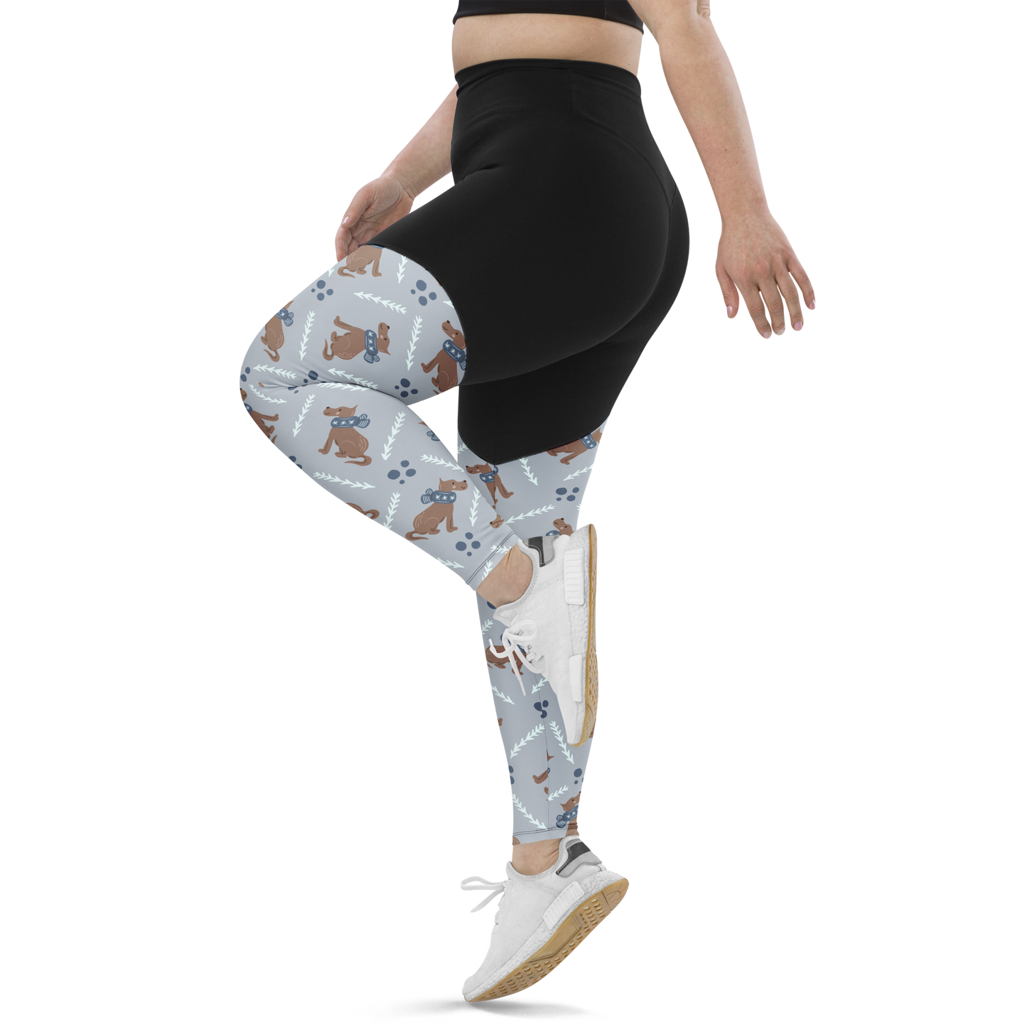 Cozy Dogs | Seamless Patterns | Sports Leggings - #4