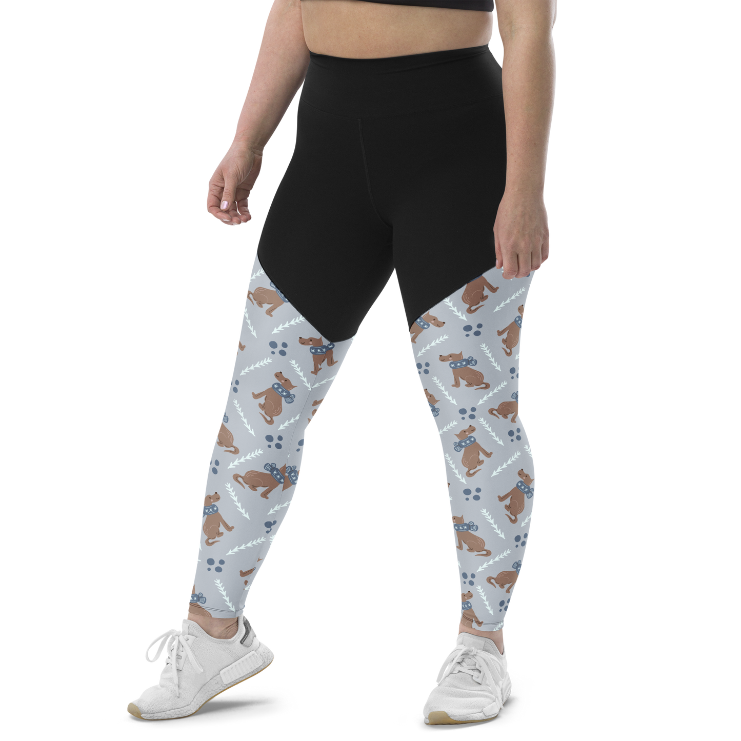 Cozy Dogs | Seamless Patterns | Sports Leggings - #4