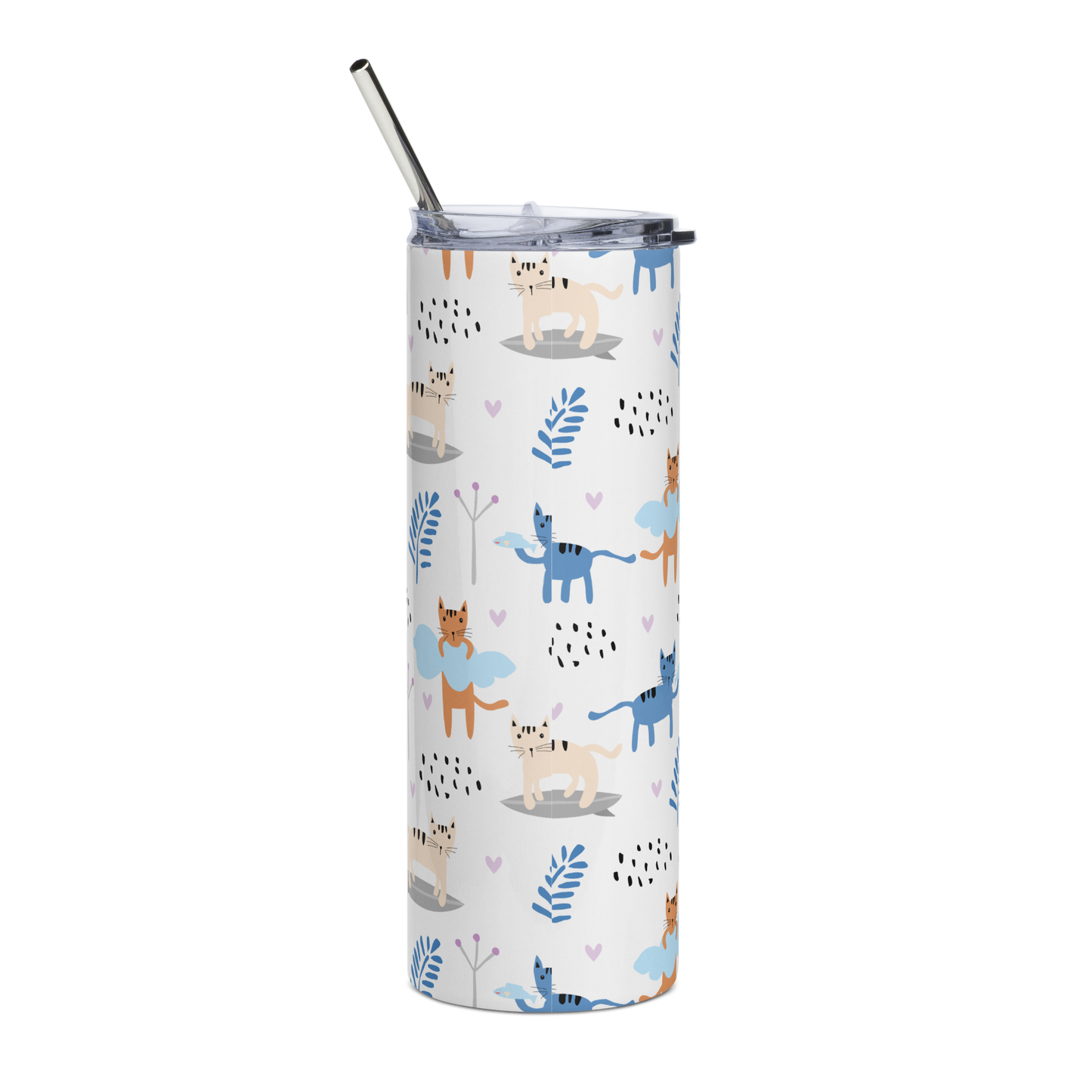 Cat Seamless Pattern Batch 01 | Seamless Patterns | Stainless Steel Tumbler - #2