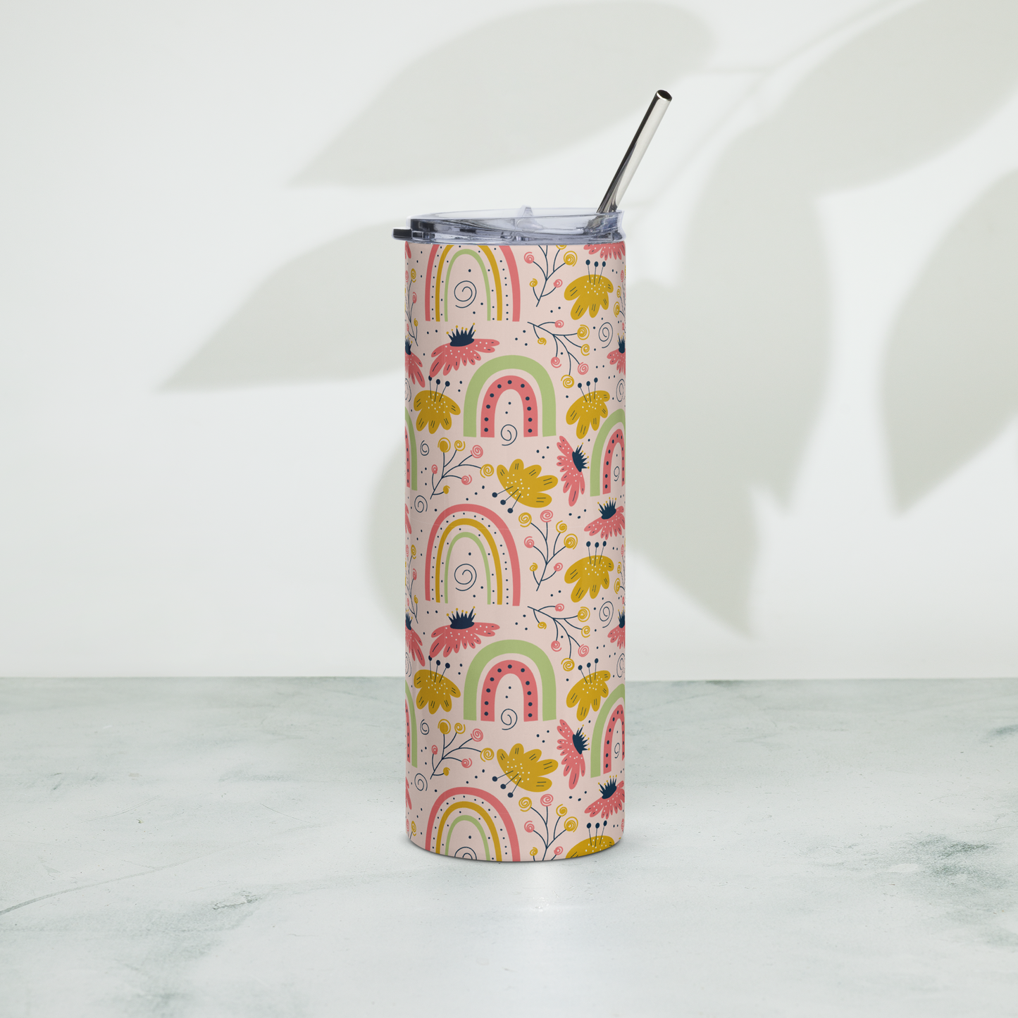 Scandinavian Spring Floral | Seamless Patterns | Stainless Steel Tumbler - #7