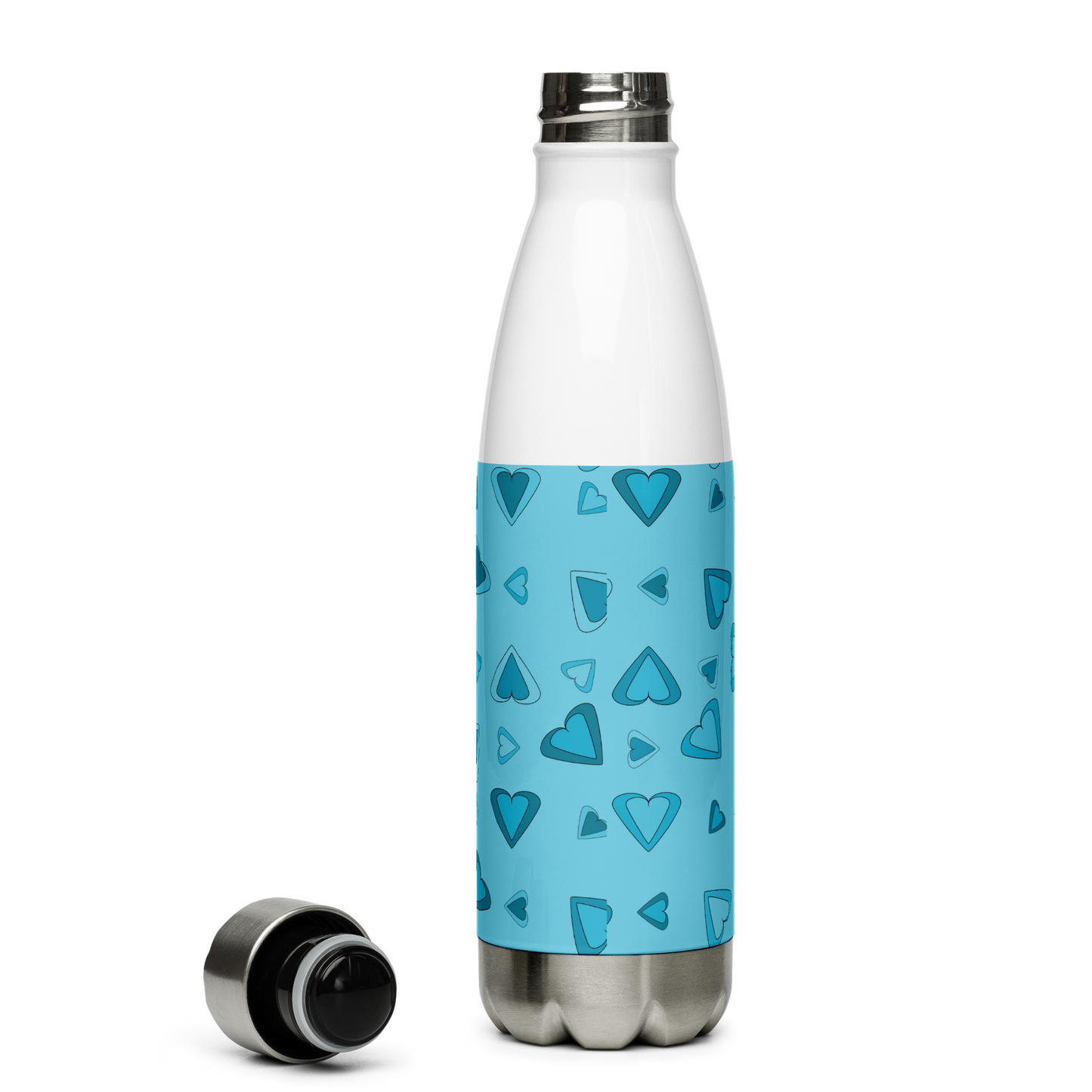 Rainbow Of Hearts | Batch 01 | Seamless Patterns | Stainless Steel Water Bottle - #4