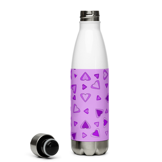 Rainbow Of Hearts | Batch 01 | Seamless Patterns | Stainless Steel Water Bottle - #3