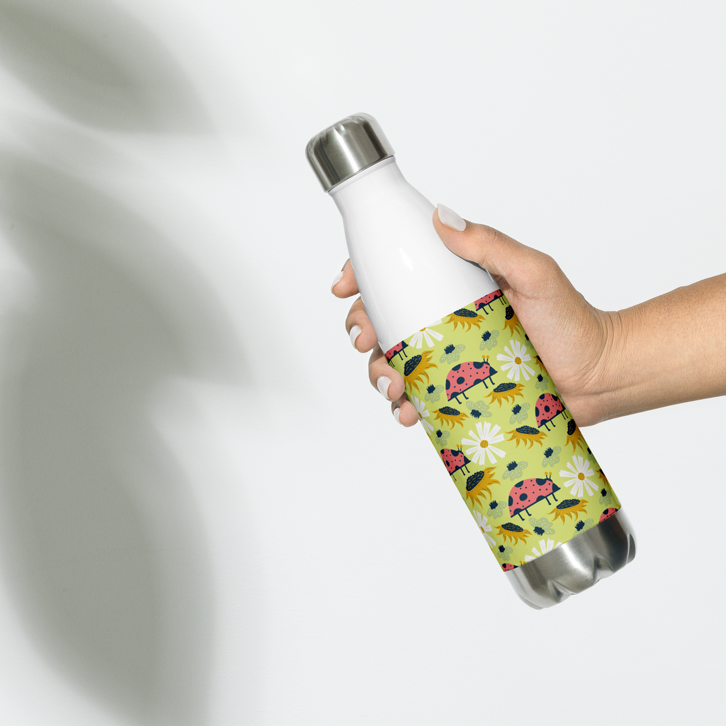 Scandinavian Spring Floral | Seamless Patterns | Stainless Steel Water Bottle - #6